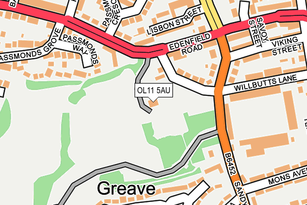 OL11 5AU map - OS OpenMap – Local (Ordnance Survey) OL11 5AU map - OS OpenMap – Local (Ordnance Survey)