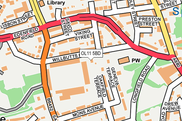 OL11 5BD map - OS OpenMap – Local (Ordnance Survey) OL11 5BD map - OS OpenMap – Local (Ordnance Survey)