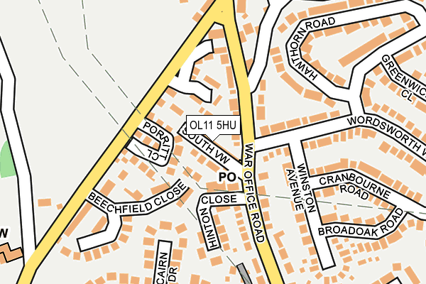 OL11 5HU map - OS OpenMap – Local (Ordnance Survey) OL11 5HU map - OS OpenMap – Local (Ordnance Survey)