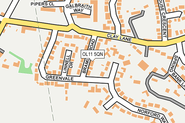 OL11 5QN map - OS OpenMap – Local (Ordnance Survey) OL11 5QN map - OS OpenMap – Local (Ordnance Survey)