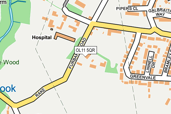 OL11 5QR map - OS OpenMap – Local (Ordnance Survey) OL11 5QR map - OS OpenMap – Local (Ordnance Survey)