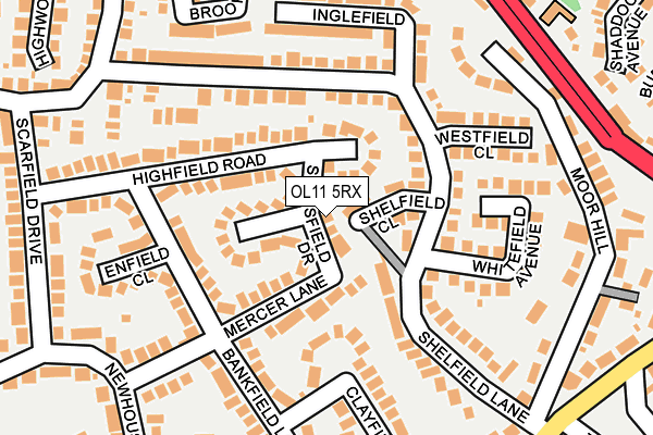 OL11 5RX map - OS OpenMap – Local (Ordnance Survey) OL11 5RX map - OS OpenMap – Local (Ordnance Survey)