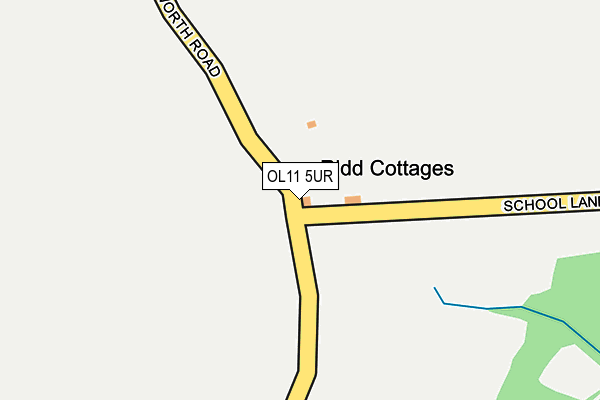 OL11 5UR map - OS OpenMap – Local (Ordnance Survey) OL11 5UR map - OS OpenMap – Local (Ordnance Survey)
