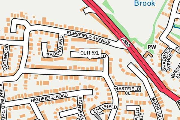 OL11 5XL map - OS OpenMap – Local (Ordnance Survey) OL11 5XL map - OS OpenMap – Local (Ordnance Survey)