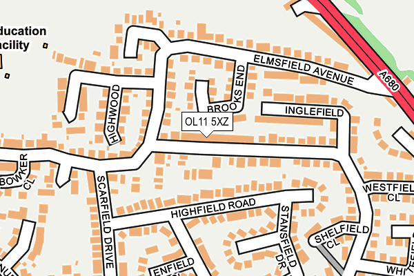 OL11 5XZ map - OS OpenMap – Local (Ordnance Survey) OL11 5XZ map - OS OpenMap – Local (Ordnance Survey)