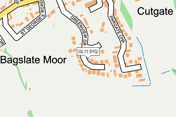 OL11 5YQ map - OS OpenMap – Local (Ordnance Survey)