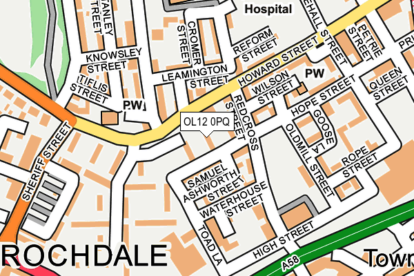 OL12 0PQ map - OS OpenMap – Local (Ordnance Survey) OL12 0PQ map - OS OpenMap – Local (Ordnance Survey)