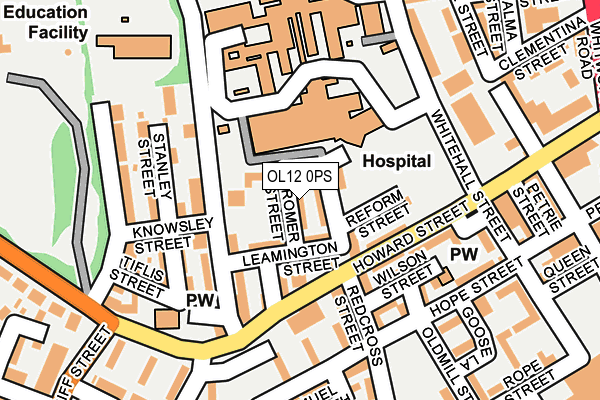 OL12 0PS map - OS OpenMap – Local (Ordnance Survey) OL12 0PS map - OS OpenMap – Local (Ordnance Survey)