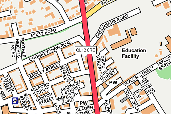 OL12 0RE map - OS OpenMap – Local (Ordnance Survey) OL12 0RE map - OS OpenMap – Local (Ordnance Survey)