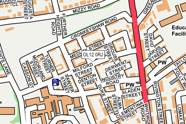 OL12 0RJ map - OS OpenMap – Local (Ordnance Survey) OL12 0RJ map - OS OpenMap – Local (Ordnance Survey)