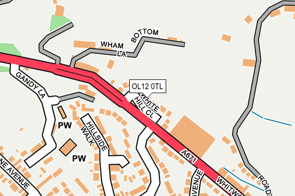 OL12 0TL map - OS OpenMap – Local (Ordnance Survey) OL12 0TL map - OS OpenMap – Local (Ordnance Survey)