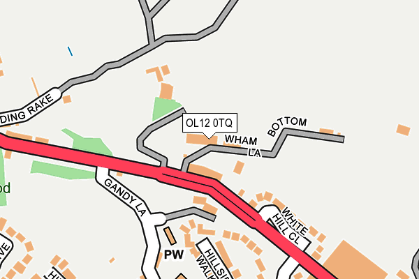 OL12 0TQ map - OS OpenMap – Local (Ordnance Survey) OL12 0TQ map - OS OpenMap – Local (Ordnance Survey)
