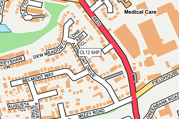 OL12 6HP map - OS OpenMap – Local (Ordnance Survey) OL12 6HP map - OS OpenMap – Local (Ordnance Survey)
