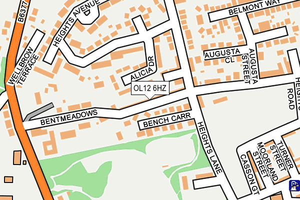 OL12 6HZ map - OS OpenMap – Local (Ordnance Survey) OL12 6HZ map - OS OpenMap – Local (Ordnance Survey)