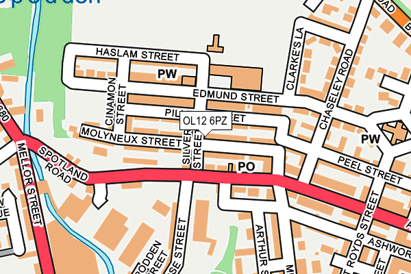 OL12 6PZ map - OS OpenMap – Local (Ordnance Survey) OL12 6PZ map - OS OpenMap – Local (Ordnance Survey)