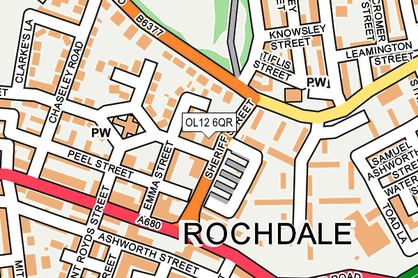 OL12 6QR map - OS OpenMap – Local (Ordnance Survey) OL12 6QR map - OS OpenMap – Local (Ordnance Survey)