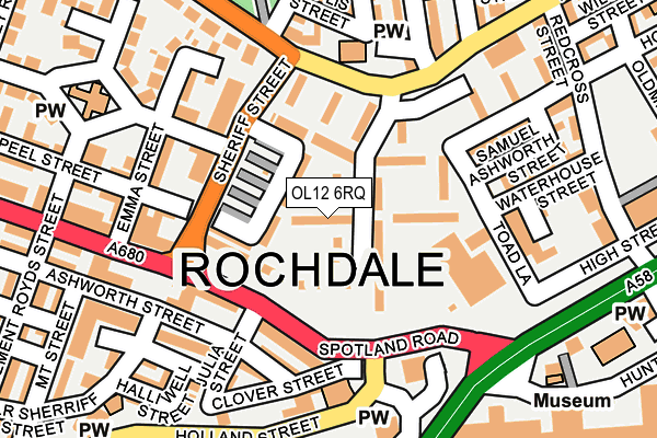 OL12 6RQ map - OS OpenMap – Local (Ordnance Survey) OL12 6RQ map - OS OpenMap – Local (Ordnance Survey)