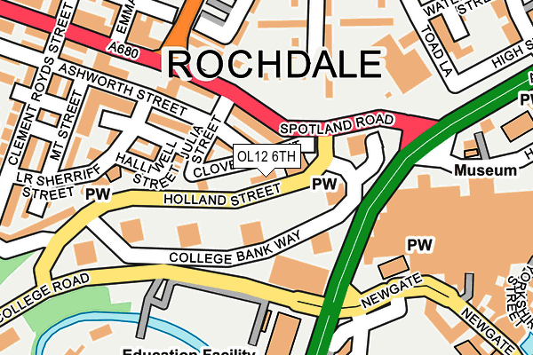 OL12 6TH map - OS OpenMap – Local (Ordnance Survey) OL12 6TH map - OS OpenMap – Local (Ordnance Survey)