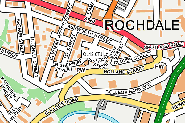 OL12 6TJ map - OS OpenMap – Local (Ordnance Survey) OL12 6TJ map - OS OpenMap – Local (Ordnance Survey)