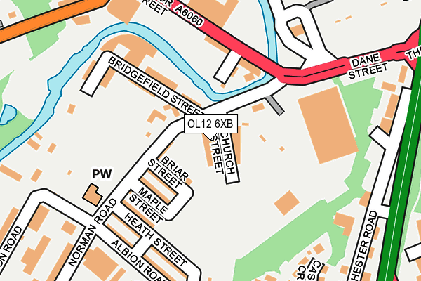 OL12 6XB map - OS OpenMap – Local (Ordnance Survey) OL12 6XB map - OS OpenMap – Local (Ordnance Survey)