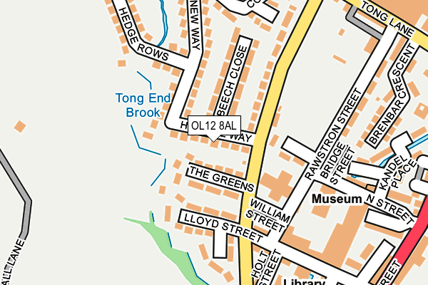 OL12 8AL map - OS OpenMap – Local (Ordnance Survey) OL12 8AL map - OS OpenMap – Local (Ordnance Survey)