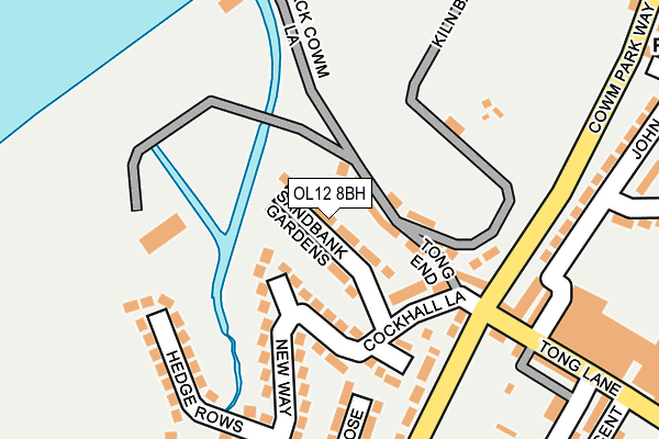 OL12 8BH map - OS OpenMap – Local (Ordnance Survey) OL12 8BH map - OS OpenMap – Local (Ordnance Survey)