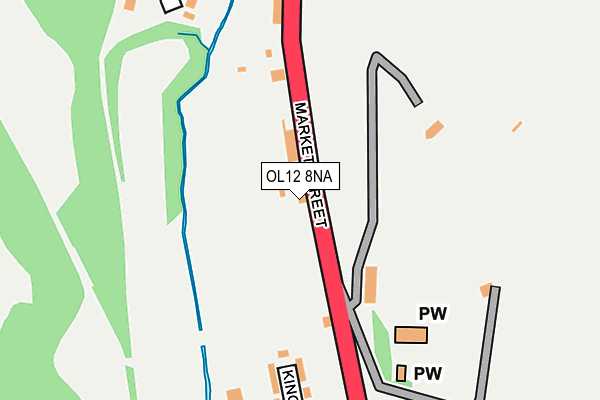 OL12 8NA map - OS OpenMap – Local (Ordnance Survey) OL12 8NA map - OS OpenMap – Local (Ordnance Survey)