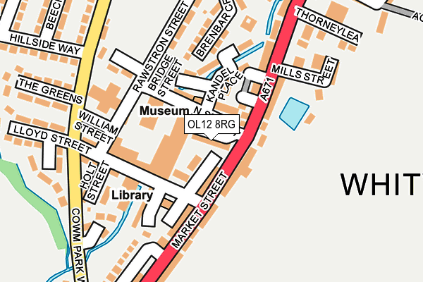 OL12 8RG map - OS OpenMap – Local (Ordnance Survey) OL12 8RG map - OS OpenMap – Local (Ordnance Survey)