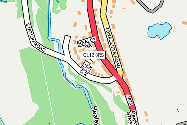 OL12 8RS map - OS OpenMap – Local (Ordnance Survey) OL12 8RS map - OS OpenMap – Local (Ordnance Survey)