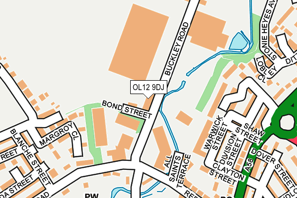 OL12 9DJ map - OS OpenMap – Local (Ordnance Survey) OL12 9DJ map - OS OpenMap – Local (Ordnance Survey)
