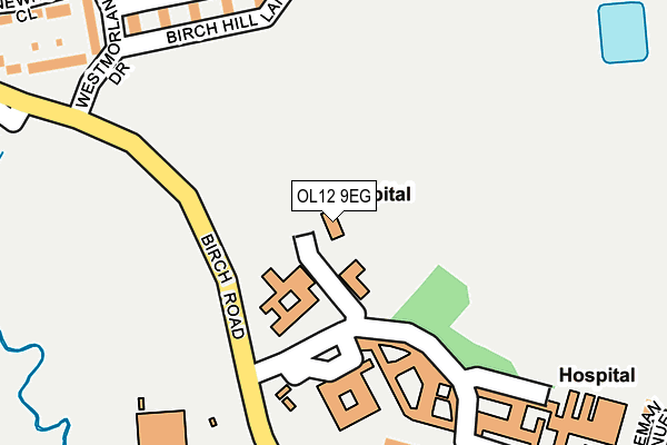 OL12 9EG map - OS OpenMap – Local (Ordnance Survey) OL12 9EG map - OS OpenMap – Local (Ordnance Survey)