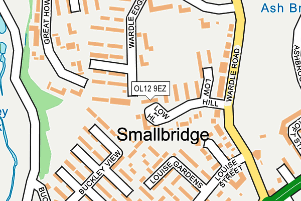 OL12 9EZ map - OS OpenMap – Local (Ordnance Survey) OL12 9EZ map - OS OpenMap – Local (Ordnance Survey)