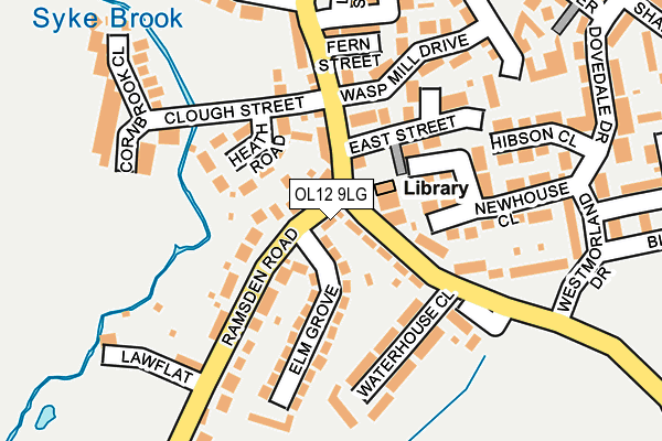 OL12 9LG map - OS OpenMap – Local (Ordnance Survey) OL12 9LG map - OS OpenMap – Local (Ordnance Survey)