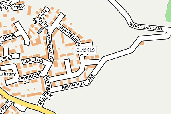 OL12 9LS map - OS OpenMap – Local (Ordnance Survey) OL12 9LS map - OS OpenMap – Local (Ordnance Survey)