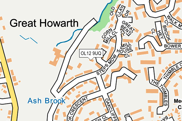 OL12 9UQ map - OS OpenMap – Local (Ordnance Survey) OL12 9UQ map - OS OpenMap – Local (Ordnance Survey)