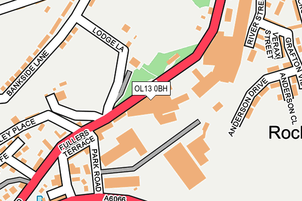 OL13 0BH map - OS OpenMap – Local (Ordnance Survey) OL13 0BH map - OS OpenMap – Local (Ordnance Survey)