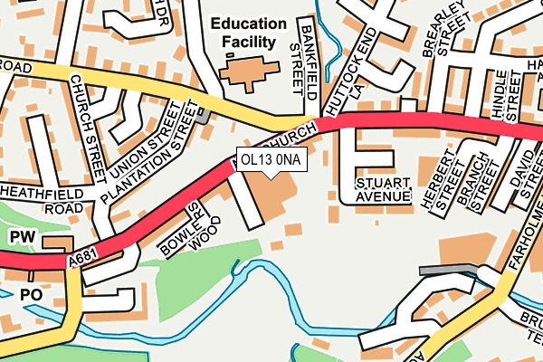 OL13 0NA map - OS OpenMap – Local (Ordnance Survey) OL13 0NA map - OS OpenMap – Local (Ordnance Survey)