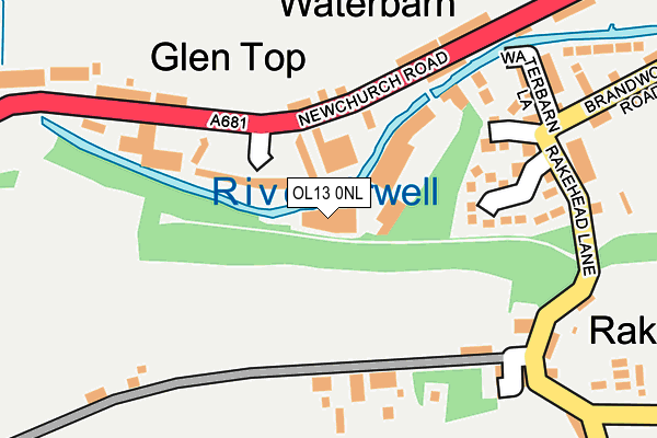 OL13 0NL map - OS OpenMap – Local (Ordnance Survey) OL13 0NL map - OS OpenMap – Local (Ordnance Survey)