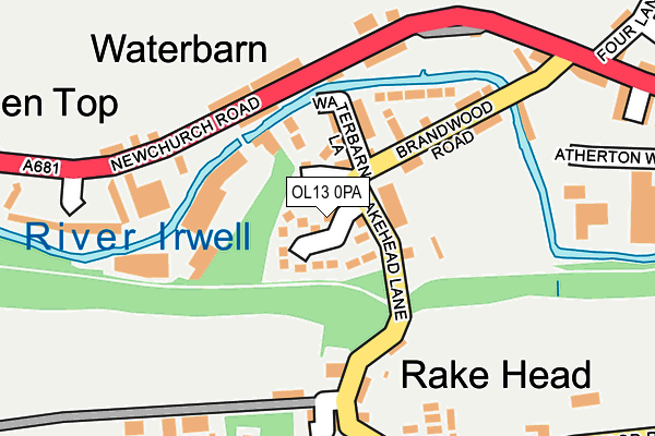 OL13 0PA map - OS OpenMap – Local (Ordnance Survey) OL13 0PA map - OS OpenMap – Local (Ordnance Survey)