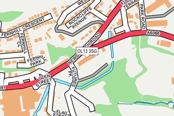 OL13 3SG map - OS OpenMap – Local (Ordnance Survey) OL13 3SG map - OS OpenMap – Local (Ordnance Survey)