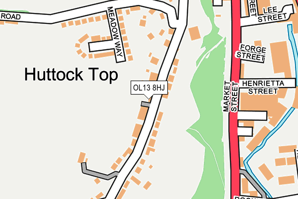 OL13 8HJ map - OS OpenMap – Local (Ordnance Survey) OL13 8HJ map - OS OpenMap – Local (Ordnance Survey)