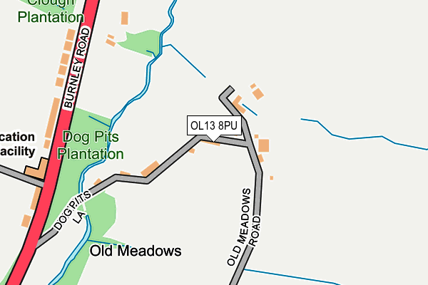 OL13 8PU map - OS OpenMap – Local (Ordnance Survey) OL13 8PU map - OS OpenMap – Local (Ordnance Survey)