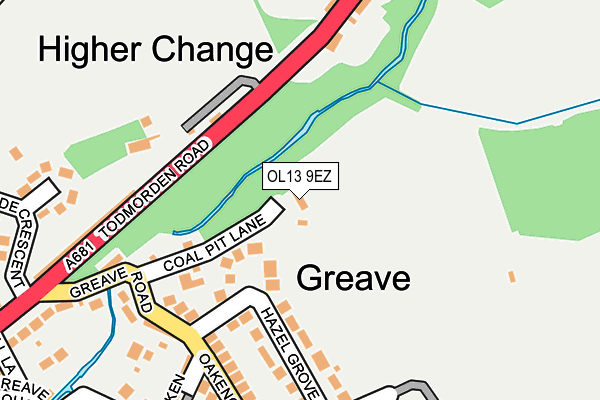 OL13 9EZ map - OS OpenMap – Local (Ordnance Survey) OL13 9EZ map - OS OpenMap – Local (Ordnance Survey)