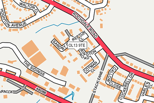 OL13 9TE map - OS OpenMap – Local (Ordnance Survey) OL13 9TE map - OS OpenMap – Local (Ordnance Survey)