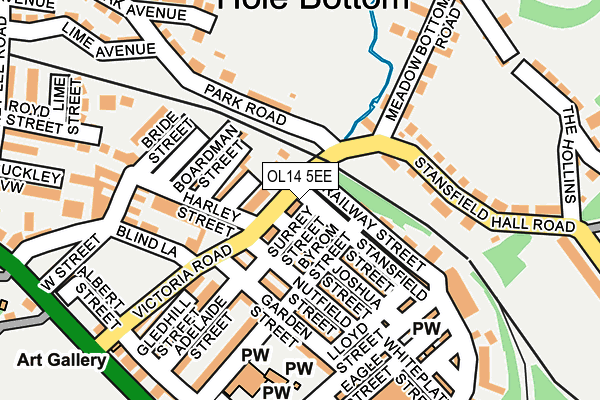 OL14 5EE map - OS OpenMap – Local (Ordnance Survey) OL14 5EE map - OS OpenMap – Local (Ordnance Survey)