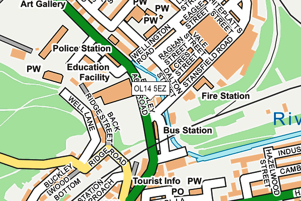 OL14 5EZ map - OS OpenMap – Local (Ordnance Survey) OL14 5EZ map - OS OpenMap – Local (Ordnance Survey)
