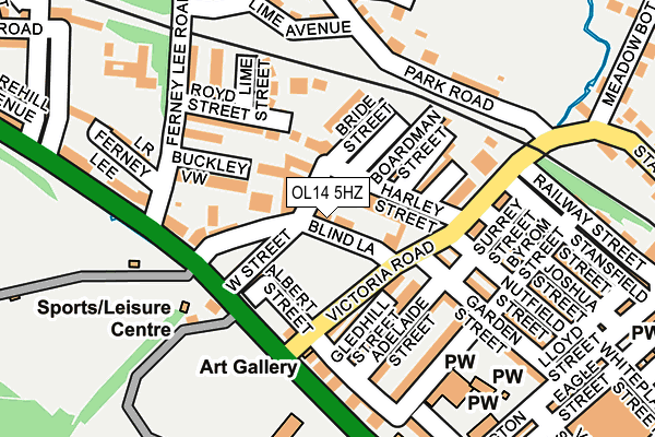 OL14 5HZ map - OS OpenMap – Local (Ordnance Survey) OL14 5HZ map - OS OpenMap – Local (Ordnance Survey)