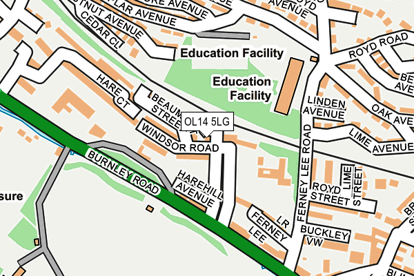 OL14 5LG map - OS OpenMap – Local (Ordnance Survey) OL14 5LG map - OS OpenMap – Local (Ordnance Survey)