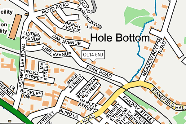 OL14 5NJ map - OS OpenMap – Local (Ordnance Survey) OL14 5NJ map - OS OpenMap – Local (Ordnance Survey)