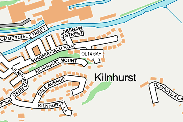 OL14 6AH map - OS OpenMap – Local (Ordnance Survey) OL14 6AH map - OS OpenMap – Local (Ordnance Survey)